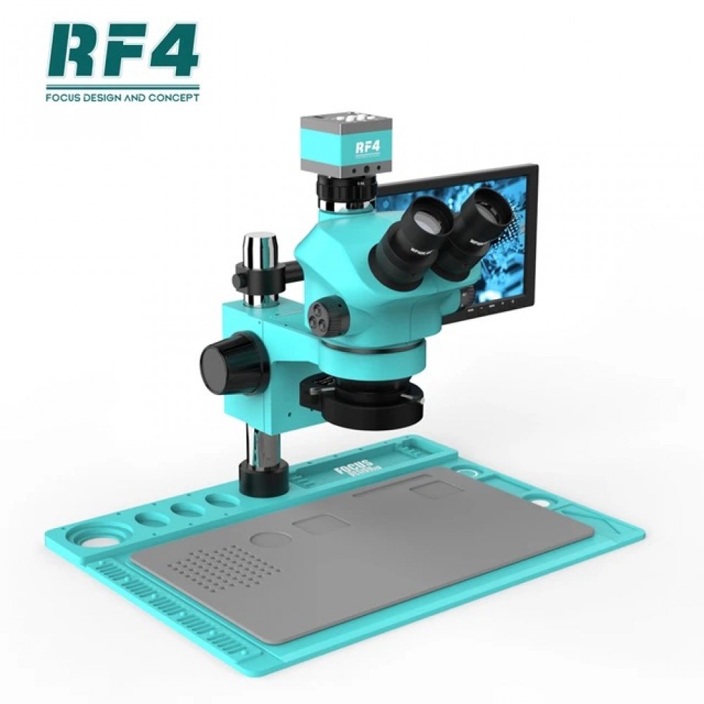 RF4 RF-7050P 2K Trinoküler Mikroskop Kamera ve Yandan Ekranli Tv Aktarımlı