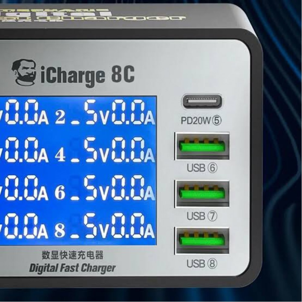 Mechanic 8c Dijital FastCharger 8Li Port Mechanic 8c Dijital FastCharger 8Li Port